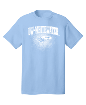 Image of Freedomwear T-Shirt Pastel UW-W over Mascot -  lightblue